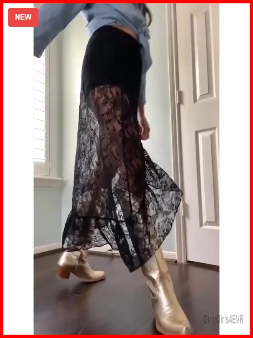 Lace Maxi Skirt Sheer High Low Ruffle Beach Cover Up Festival